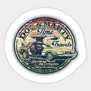 Doc&Marty - Time Travels Sticker